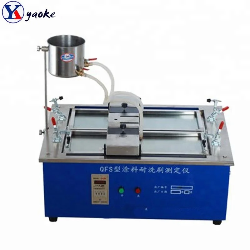 

Wet abrasion and scrub resistance tester