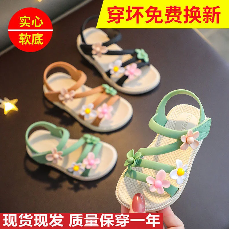 

Children's And Girls' Sandals 2021 Garden Summer Sandalias Women Shoes 2021 Children Flat Girls Slippers Platforms platforms