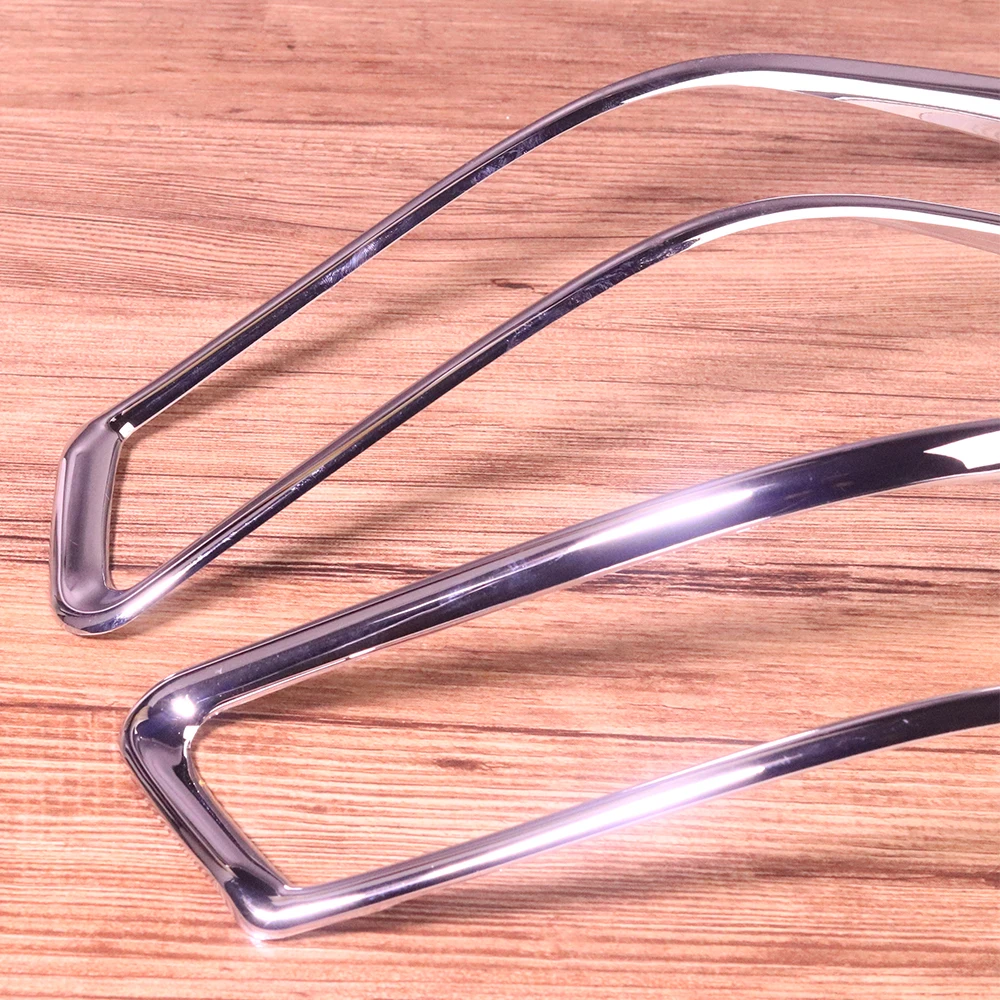 2x хромированная Серебристая лампа заднего противотуманного фонаря p отражатель