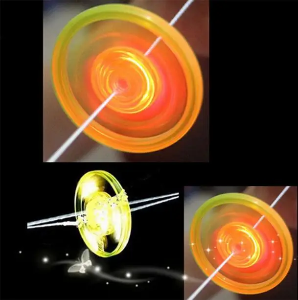 

5PCS/Lot Luminous Hand Pull Luminous Flashing Rope Flywheel Toy Led Light Toy Novelty Children Flywheel Flash Gyro Gift ZXH