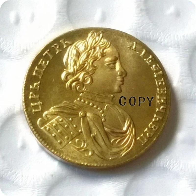1714 Россия 2 Ducat GOID копия монет|Безвалютные монеты| |