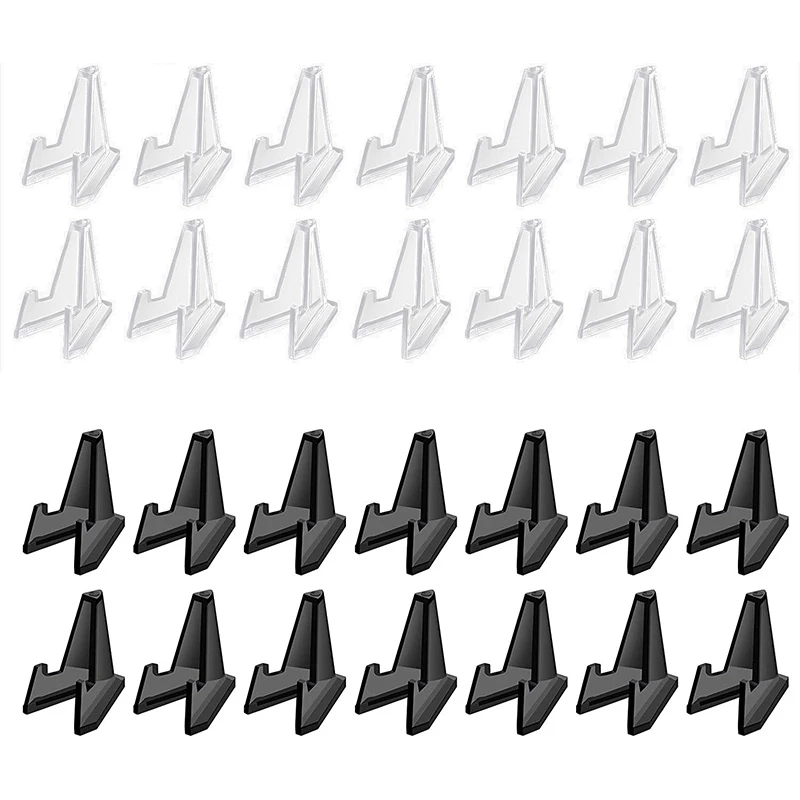 

30Pcs Acrylic Coin Stands Coin Display Easel Holder Coin Capsule Challenge Coin Medal Holder 3.6X0.6X2.7cm