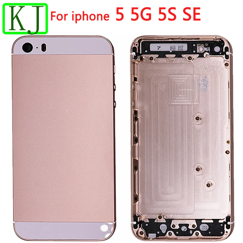 Для iPhone 5 5G 5S SE Задняя крышка батареи металлический корпус среднего шасси+ sim-карта без гибкого трубопровода