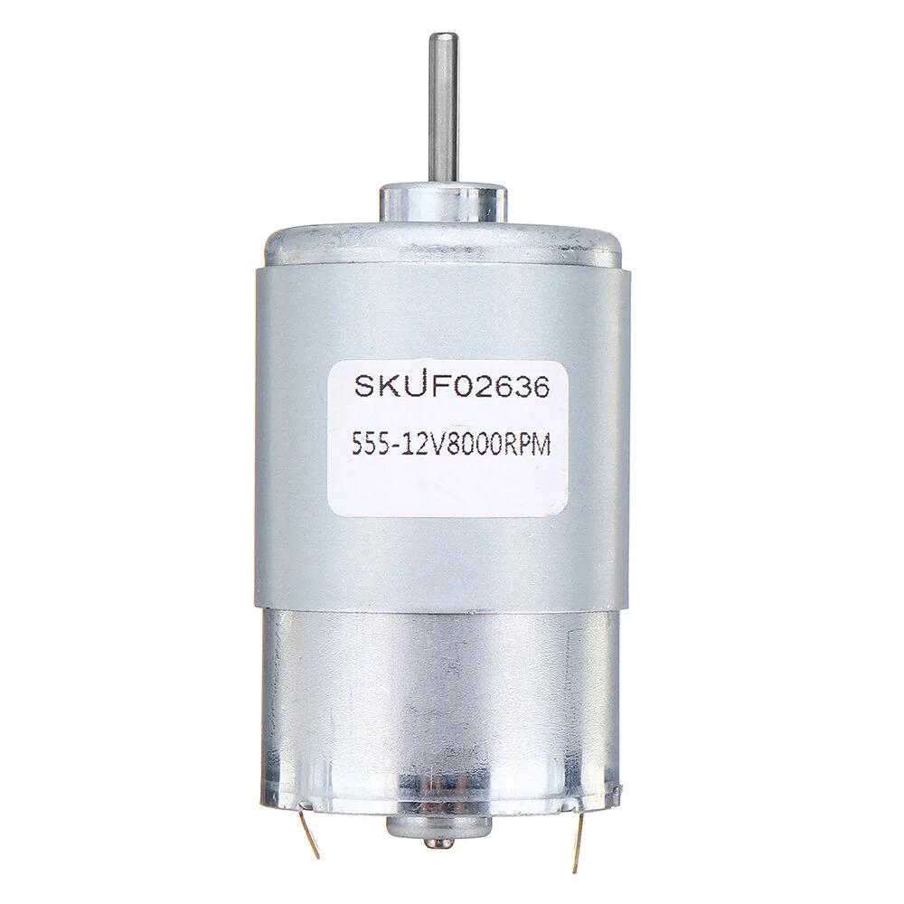 Микродвигатель RS555 с высоким крутящим моментом 12 В 24 постоянного тока щеточный