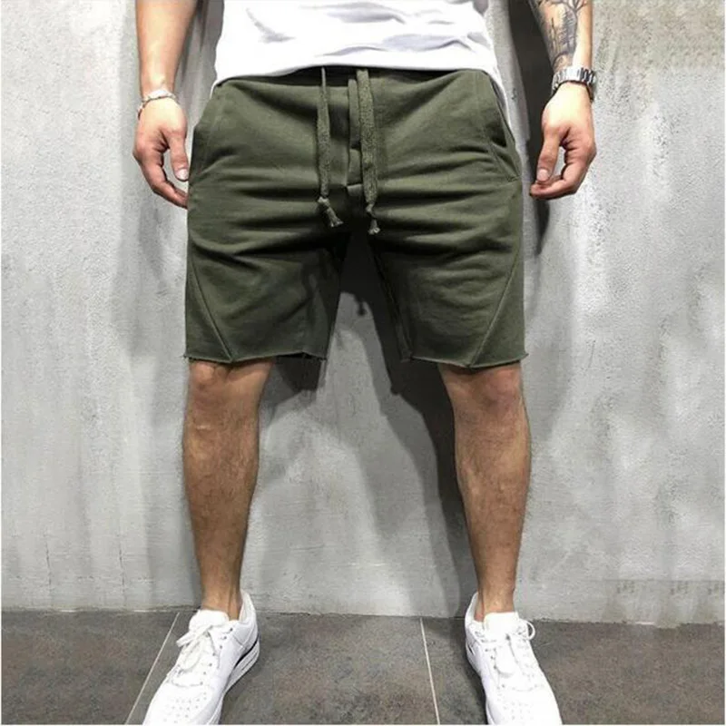 

2020 Men's Summer Solid Color Thin Casual Sports Jogging Shorts Outdoor Fashion Casual Fitness Sports Shorts Multicolor Optional