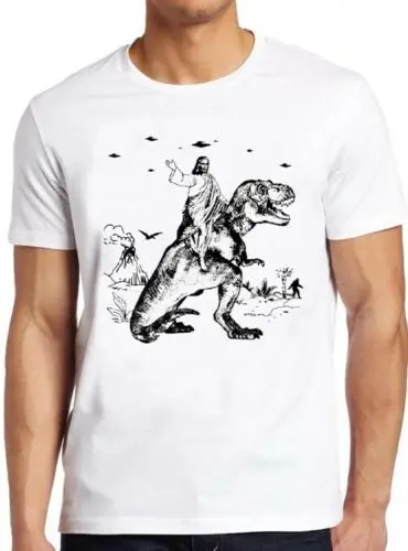 Футболка с изображением Иисуса Рекс динозавр атеистка Дарвин инопланетяне