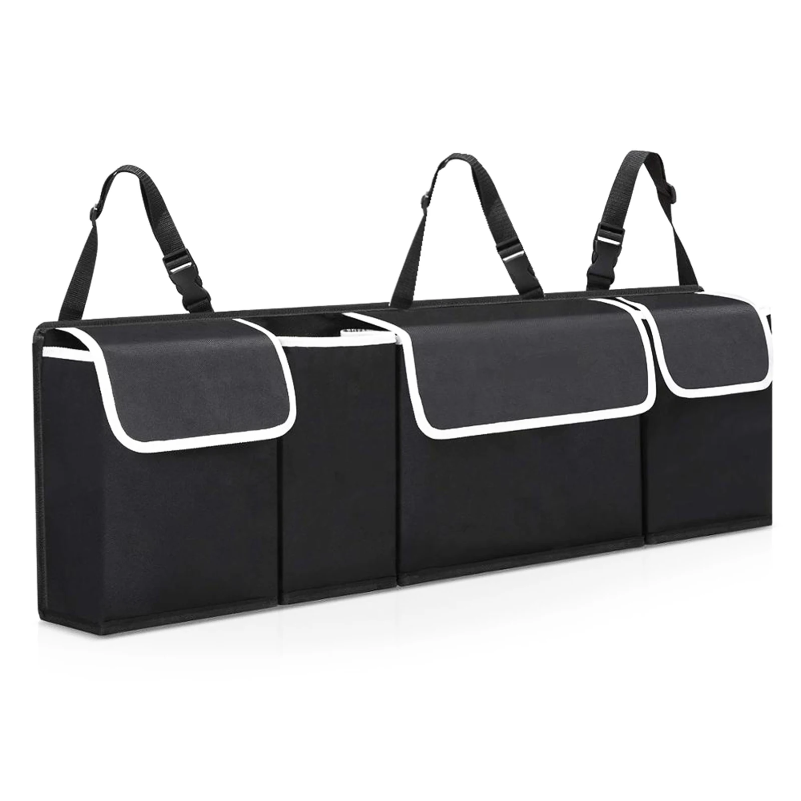 

Органайзер для багажника автомобиля, 4 кармана, подвесной органайзер для заднего сиденья, сумка для хранения груза для автомобиля, внедорож...