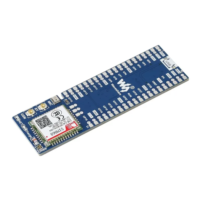 

Плата расширения SIM868 GSM GPRS GNSS, модуль для Raspberry Pi Pico, соединение Bluetooth