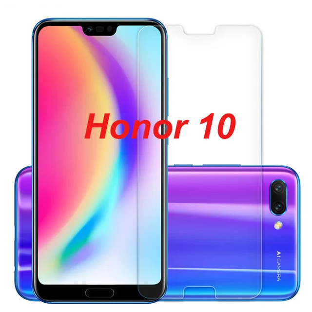 

Закаленное стекло на переднюю панель для Huawei Honor 10, защитная пленка, Взрывозащищенный протектор экрана для Huawei Honor 10, Защита HD