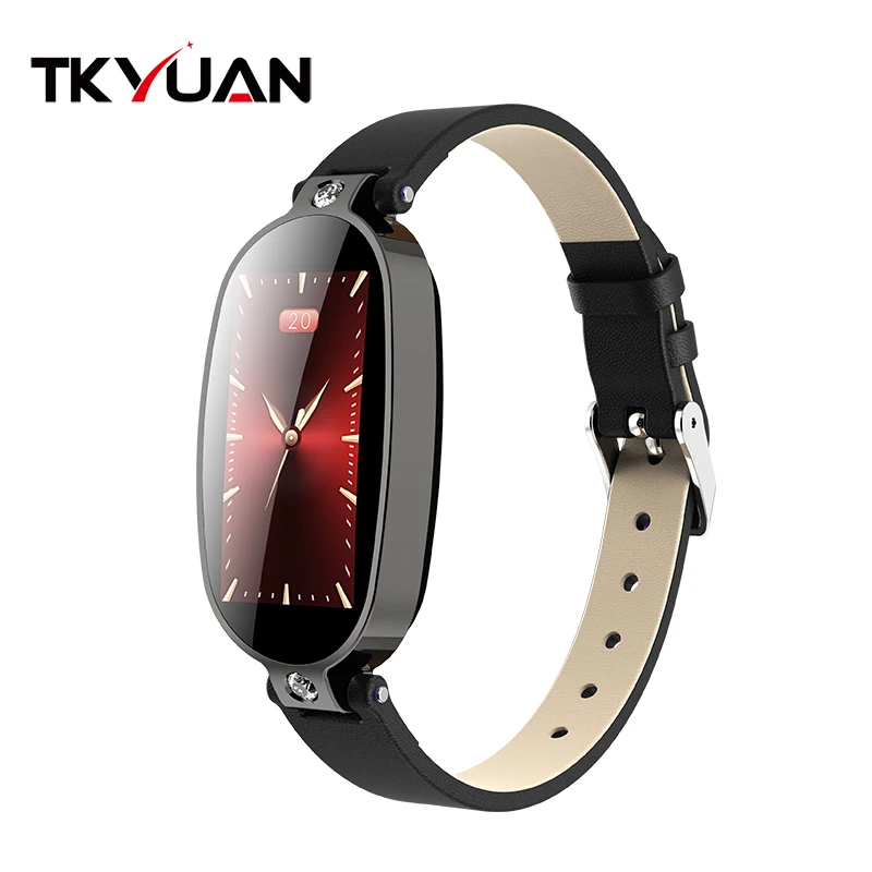 black TKYUAN B79 Смарт-часы для женщин PPG+ ECG Дамский умный Браслет монитор сердечного ритма кровяное давление напоминание о звонке умный Браслет - Цвет: black