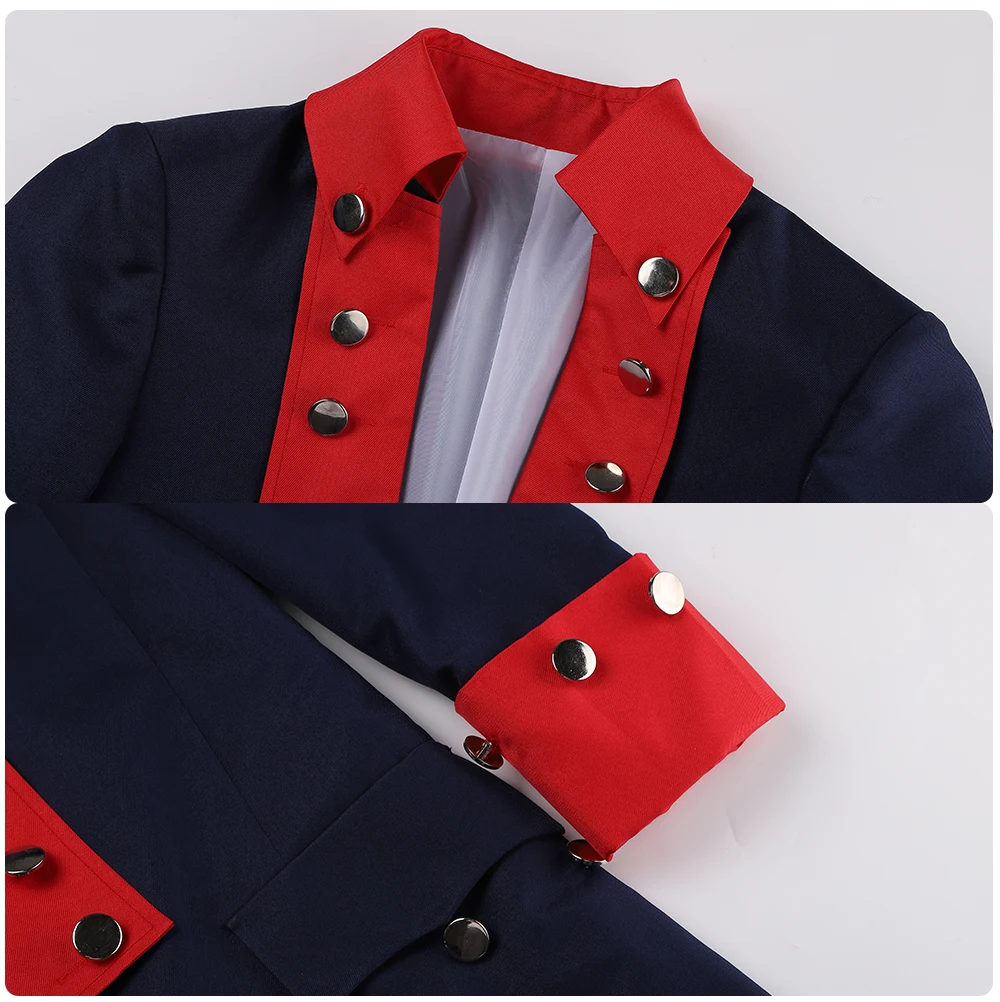 

Alexander Hamilton Jacket Only Musical Rock Opera Concert Cosplay Costume Man Stage Trench Halloween Carnival Shows Cloth