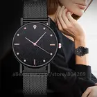 Без логотипа ПВХ Повседневное Звездное наручные Для женщин часы Sleek минималистский часы, круглые Смарт часы женские кварцевые часы