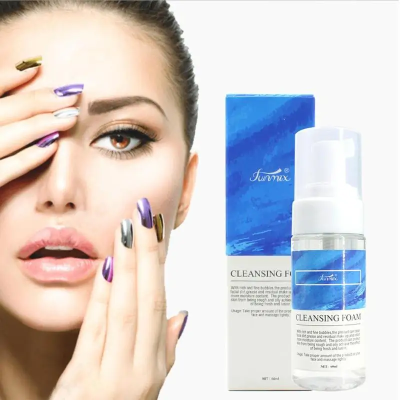 Пена для очищения ресниц 60 мл мощный мягкий инструмент наращивания посадки