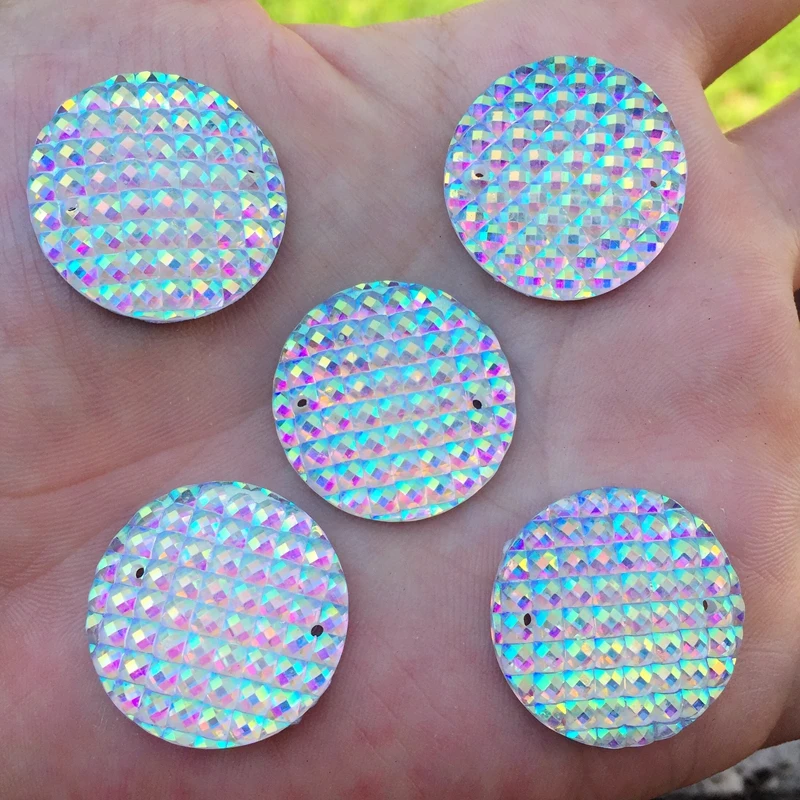 12 шт 25 мм круглые смолы 2 отверстия кнопки Стразы хрустальные каменные бусины