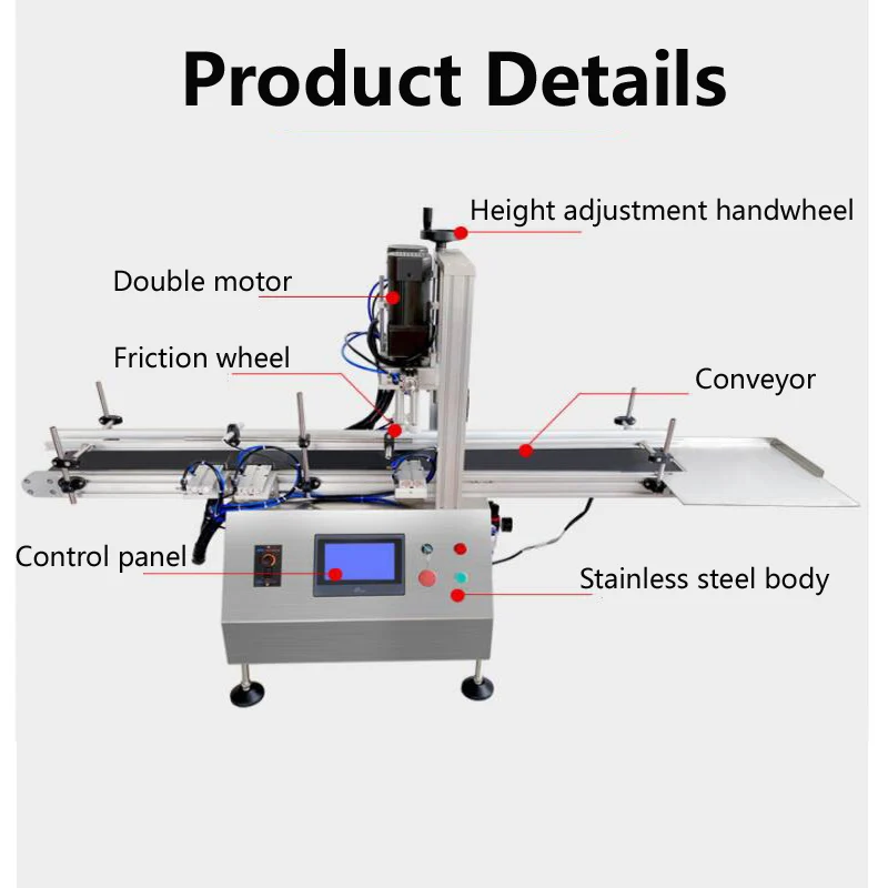 Пневматическая настольная автоматическая машина для Пинга крышек бутылок с