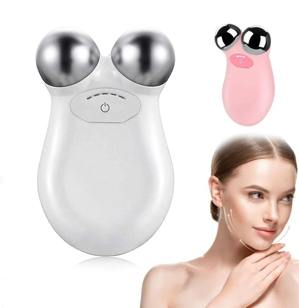 Миниатюрный массажер для лица микротоковая машина поднятия зарядки кожи лазер