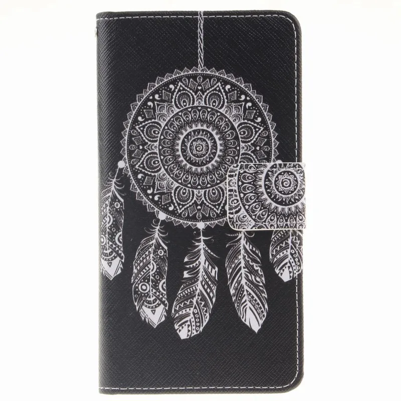 Black Wind Chime Чехол для Fundas huawei P9 Lite Mini P10 P8 Lite Y3 Y5 Honor 8 9 чехол с тигром, совой, ветровым колокольчиком, роскошный откидной Чехол DP26F - Цвет: Black Wind Chime