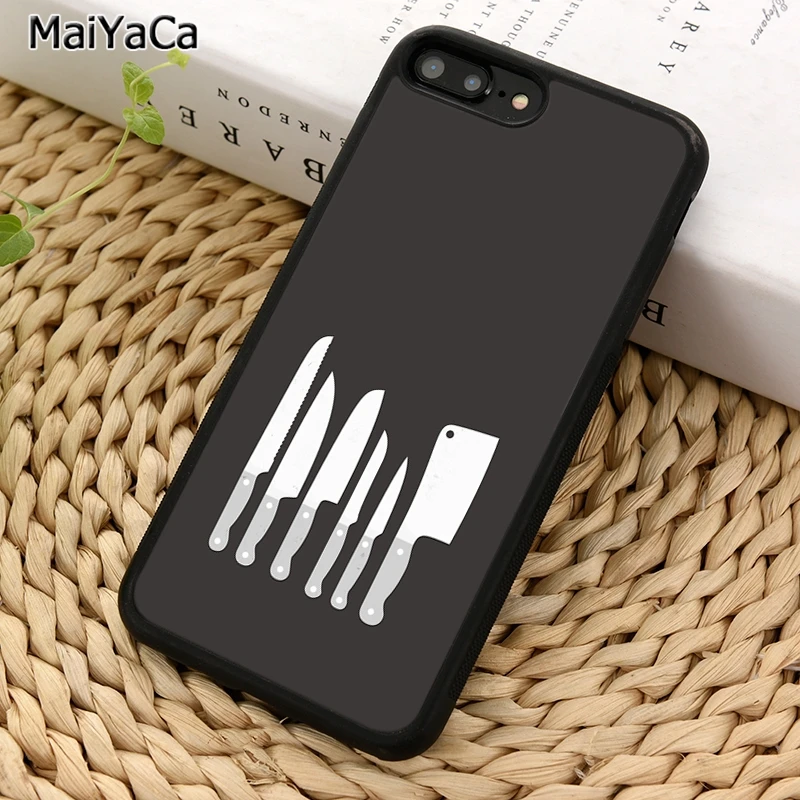 MaiYaCa любовь выпечки шеф повара нож телефонный чехол для iPhone X XR XS 11 12 Pro MAX 5 6 S 7 8 Plus