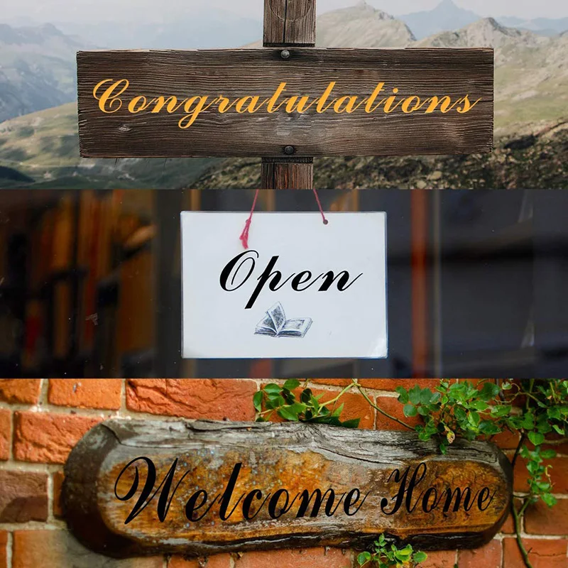 40 шт. набор английских букв трафареты для краски формы Алфавит знаки каллиграфия