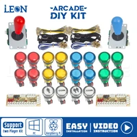 kit arcade 2 player raspberry zero delay encoder kit led arcade button style illuminated 5pin 8 way arcade joystick mame jamma