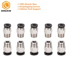 10 шт. PC4-M10 прямые пневматическая Трубка PTFE пуш-ап в обратной стороне обеспечивает удобство использования разъем для E3D-V6 междугородной экструдер Bowden в 3D-принтеры