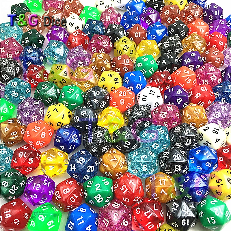 Полный набор из 10 игральных костей Twenty Side D20|stacking shelf|stacking blockdice accessories |