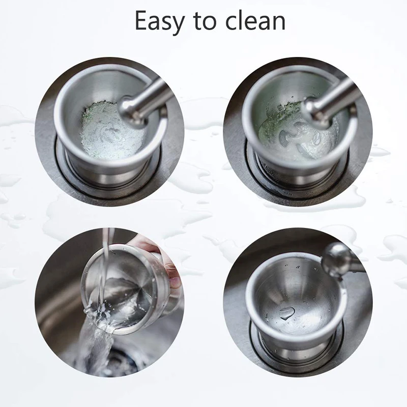 Ступка и пестик из нержавеющей стали мельница для специй Песто-порошковая с