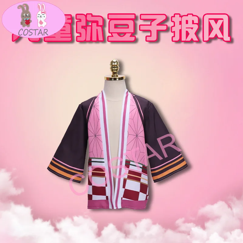 

COSTAR Anime Demon Slayer Kimetsu No Yaiba Kamado Nezuko Cosplay Haori Kimono Jacket Women