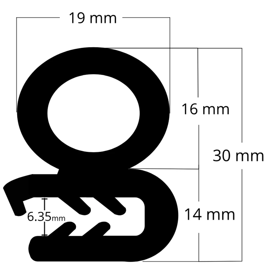 4 м резиновая Автомобильная дверь протектор уплотнения защита от непогоды