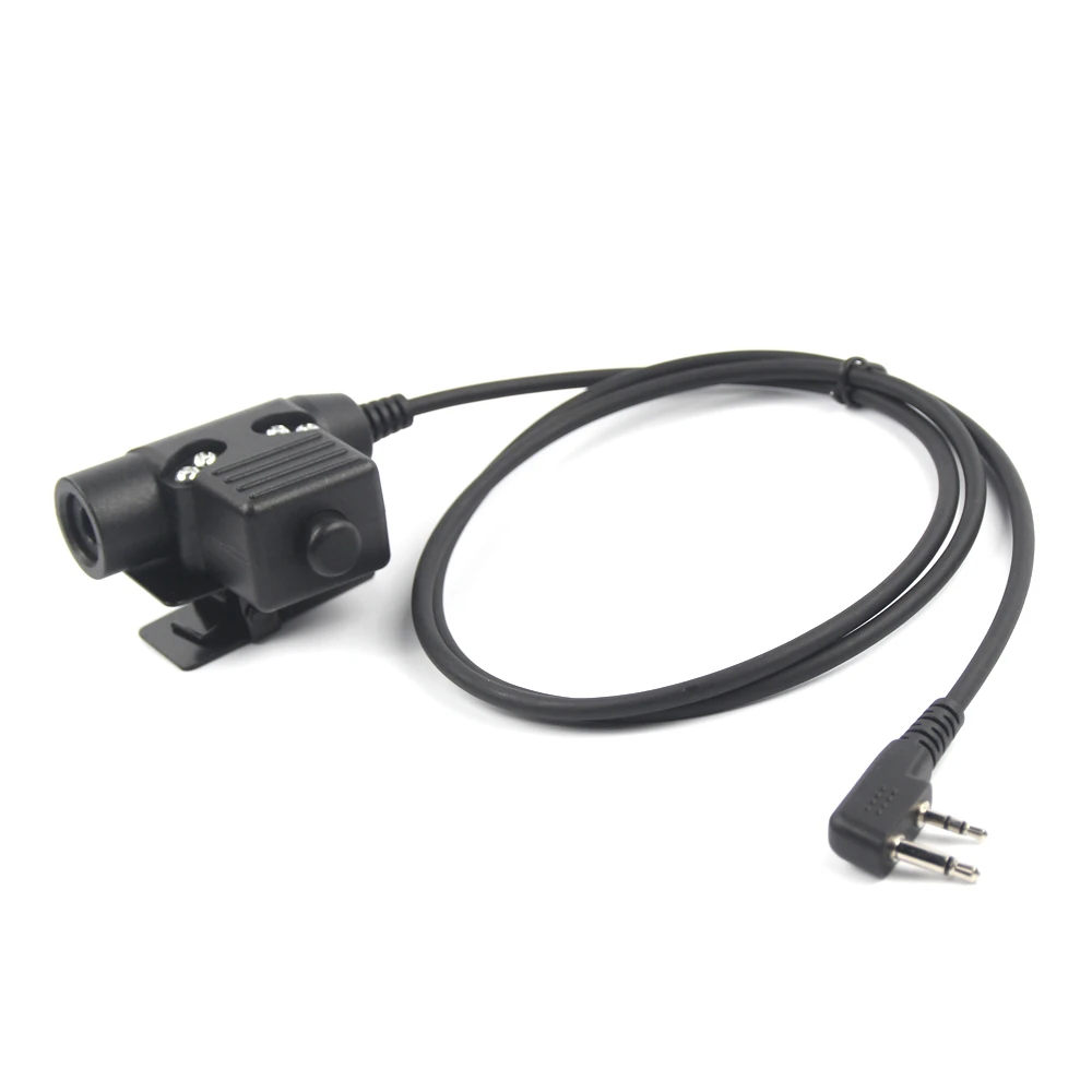 Tactical Headset PTT Hunting Military Airsoft Headset Adapter U94 PTT for Icom V8 V80 V821