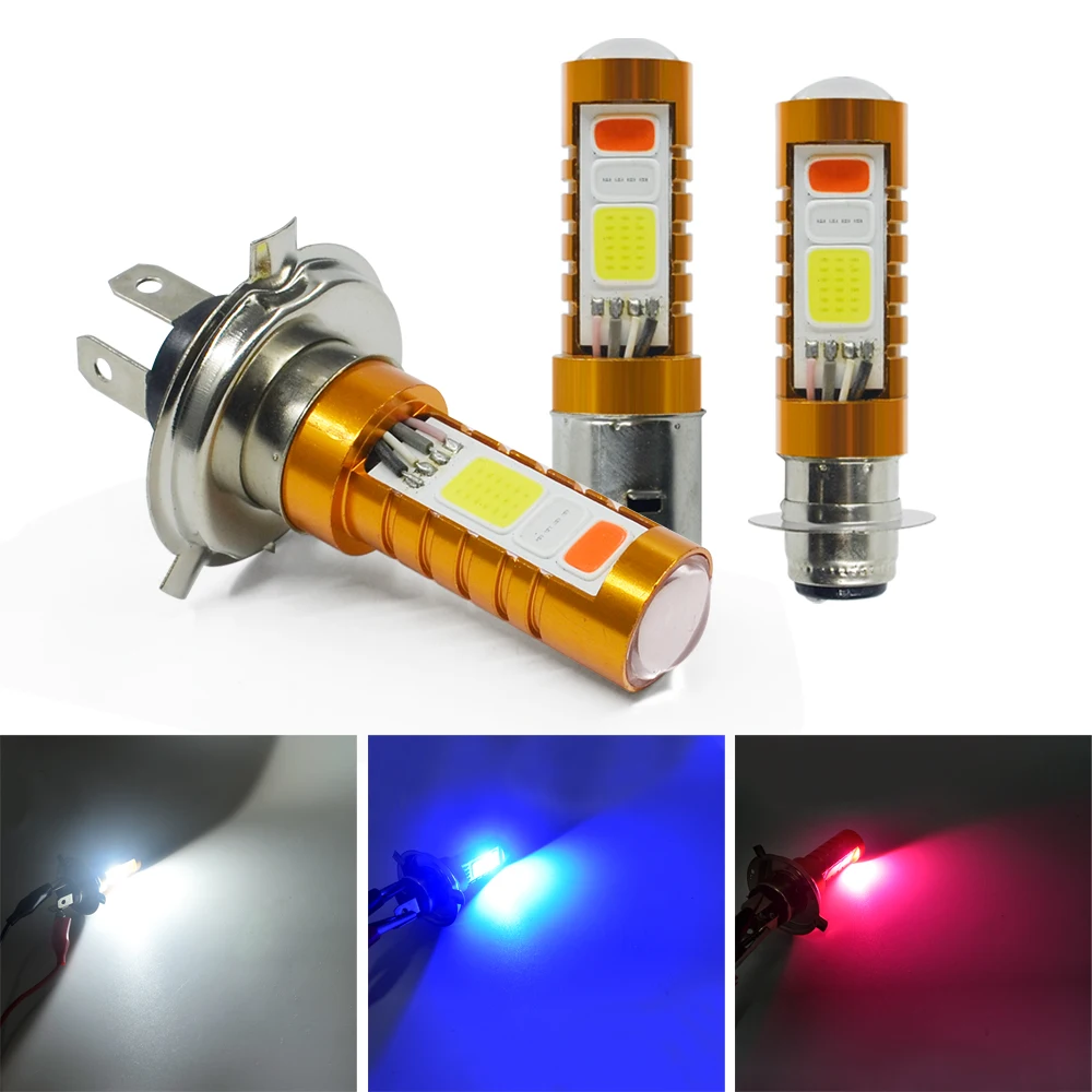2Pcs H6 3LED Bulbs H4 3SMD Fog Lights Bulb COB Car Drving DRL Auto LED Lamp | Автомобили и мотоциклы
