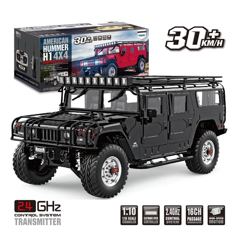 Игрушки JTY 1:10 Hummer Радиоуправляемая машина 4x4 30 км/ч система привода из сплава