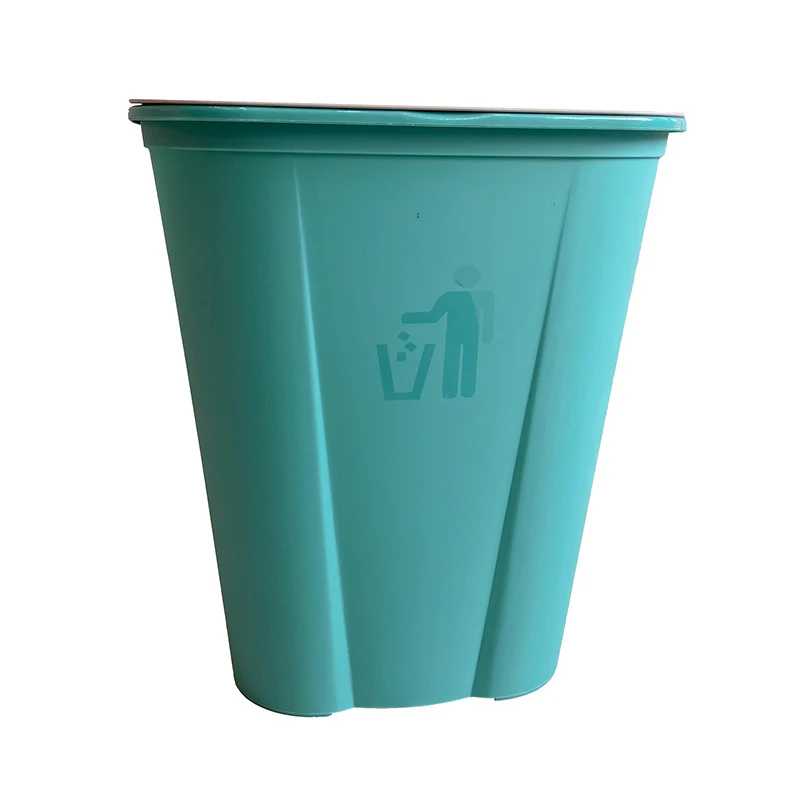

Colorful Kitchen Trash Can Office Bathroom Dustbin Waste Bin For Kitchen Without Lid plastic Garbage Can Car Recycle Bin 27*30