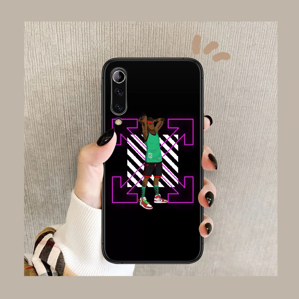 

Fashion brand off Phone case For Xiaomi Mi note 10 A3 9 MAX 3 A2 8 9 Lite Pro ultra black Shell Trend Bumper Silicone Cell