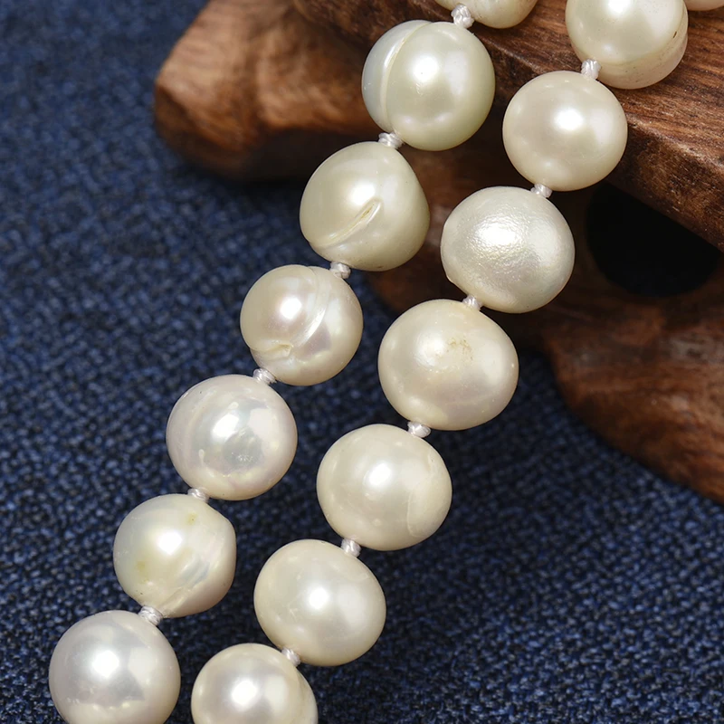 100% ювелирные изделия из жемчуга ожерелье 2 ряда натуральный жемчуг натуральная