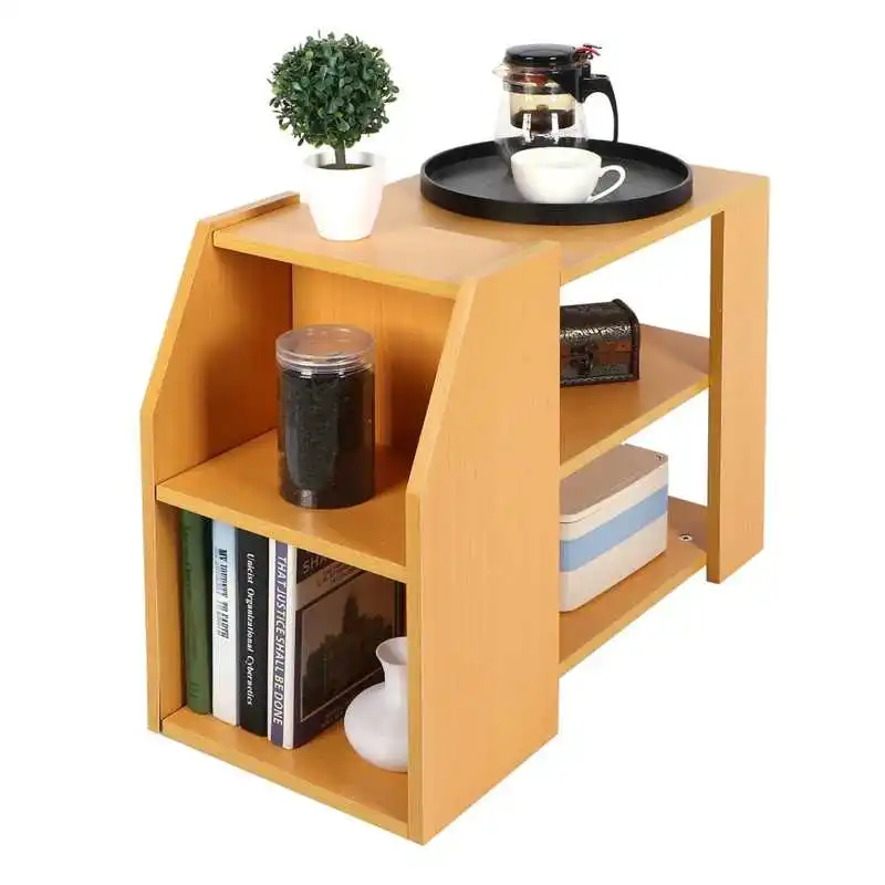 

Современная книжная полка, столик 3 уровня, стеллаж для хранения диванов, боковой столик для гостиной, домашней офисной мебели