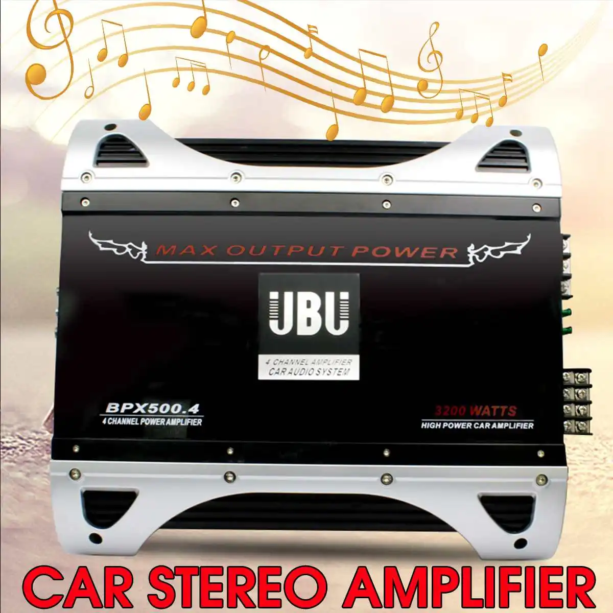 

3200W 12V 4 Channel Car Amplifier Audio Stereo Bass Speaker 4 Way High Power Vehicle Car Audio Power Amplifier Subwoofer