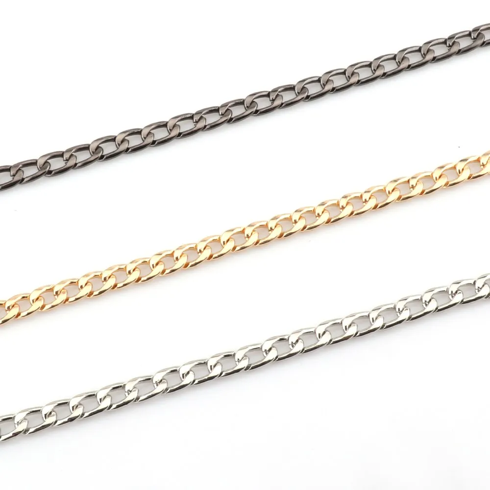 Gold/Silver/Black Bag accessories Bag chain Hardware handbag accessories Metal alloy bag chain strap Shoulder bag strap