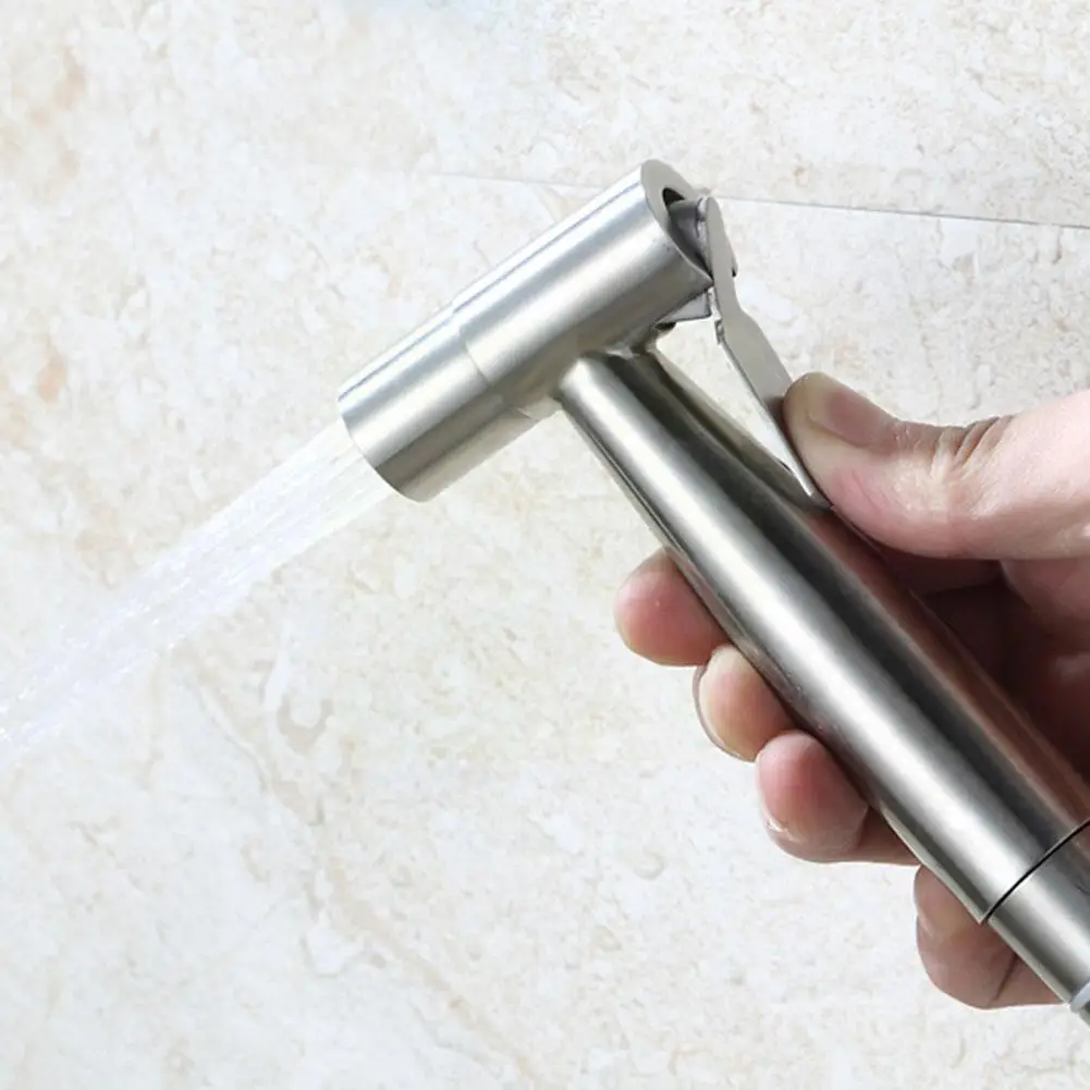 

Toilet Bidet Faucet Sprayer Steel Bathroom Hand Bidet Toilet Sprayer No Self Cleaning Shower Punch Set W8r1