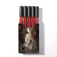 5 pcs dreamer lip glaze matte easy to color set velvet matte cigarette lipstick safe ingredients durable lip glaze