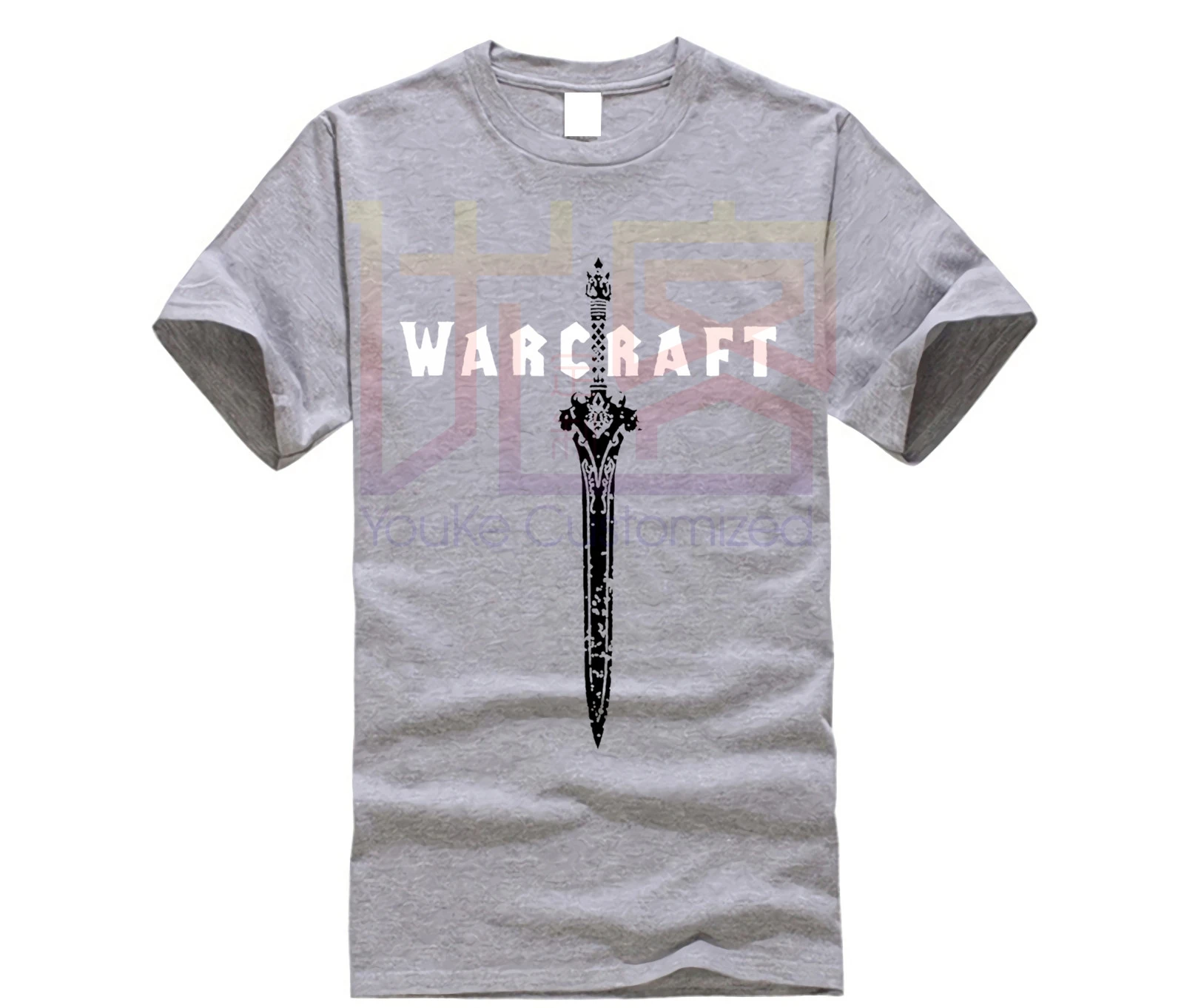 World Of Warcraft Sword футболка новая Лицензированная Merch онлайн игра | Мужская одежда