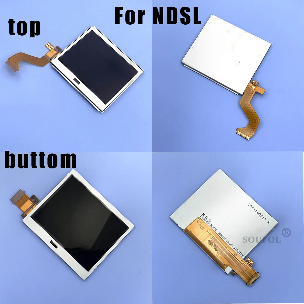 

Top Bottom LCD Display Screen For Nintendo NDS DS Lite N DSL Game Console Bottom Down LCD Screen For ND SL NDSL Replacement