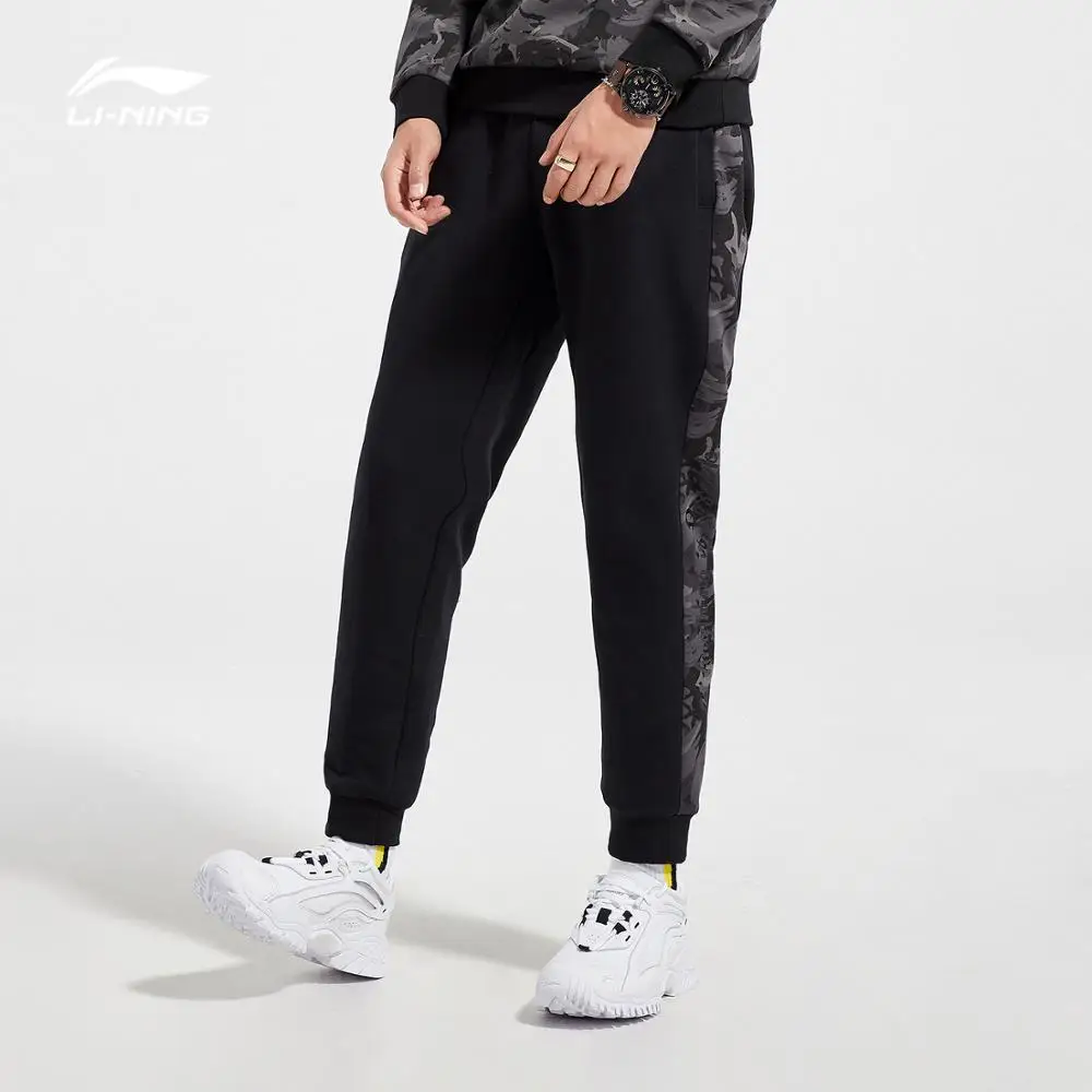 Мужские спортивные брюки Li Ning 66% хлопок 34% полиэстер обычная посадка Удобная