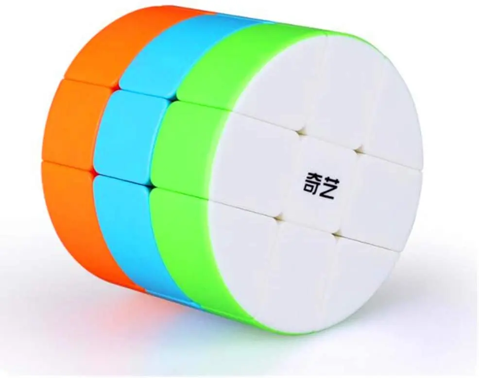 Cuber speed Qiyi цилиндр восьмиугольный магический куб головоломка IQ мозг 3x3 скоростной