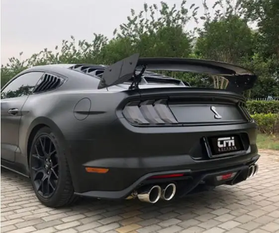 Mustang GT500 углеродного волокна заднего крыла багажник выступ Спойлеры для Ford GT 2015 2016