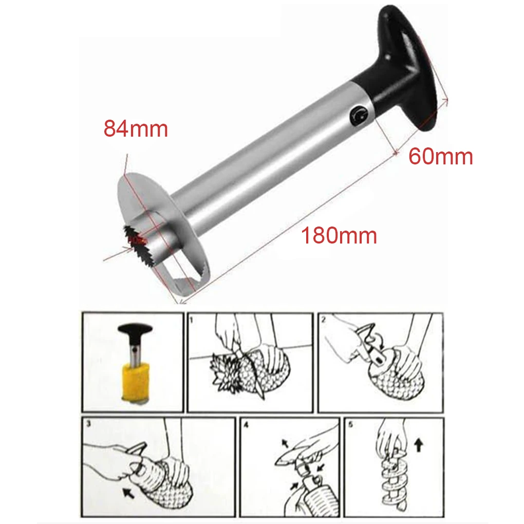 Овощечистка для ананасов из нержавеющей стали кухонный нож спиральная машина