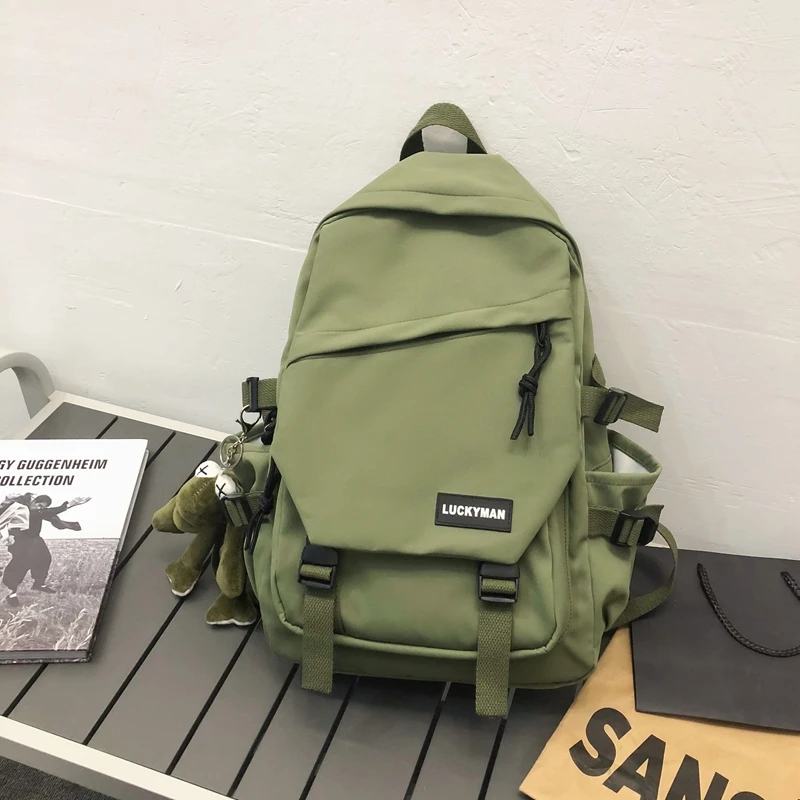

New Fashion Waterproof Nylon Backpack Travel Bags For Women Student School Bags Laptop Bag Leisure Mochila Masculina Kawaii Bag