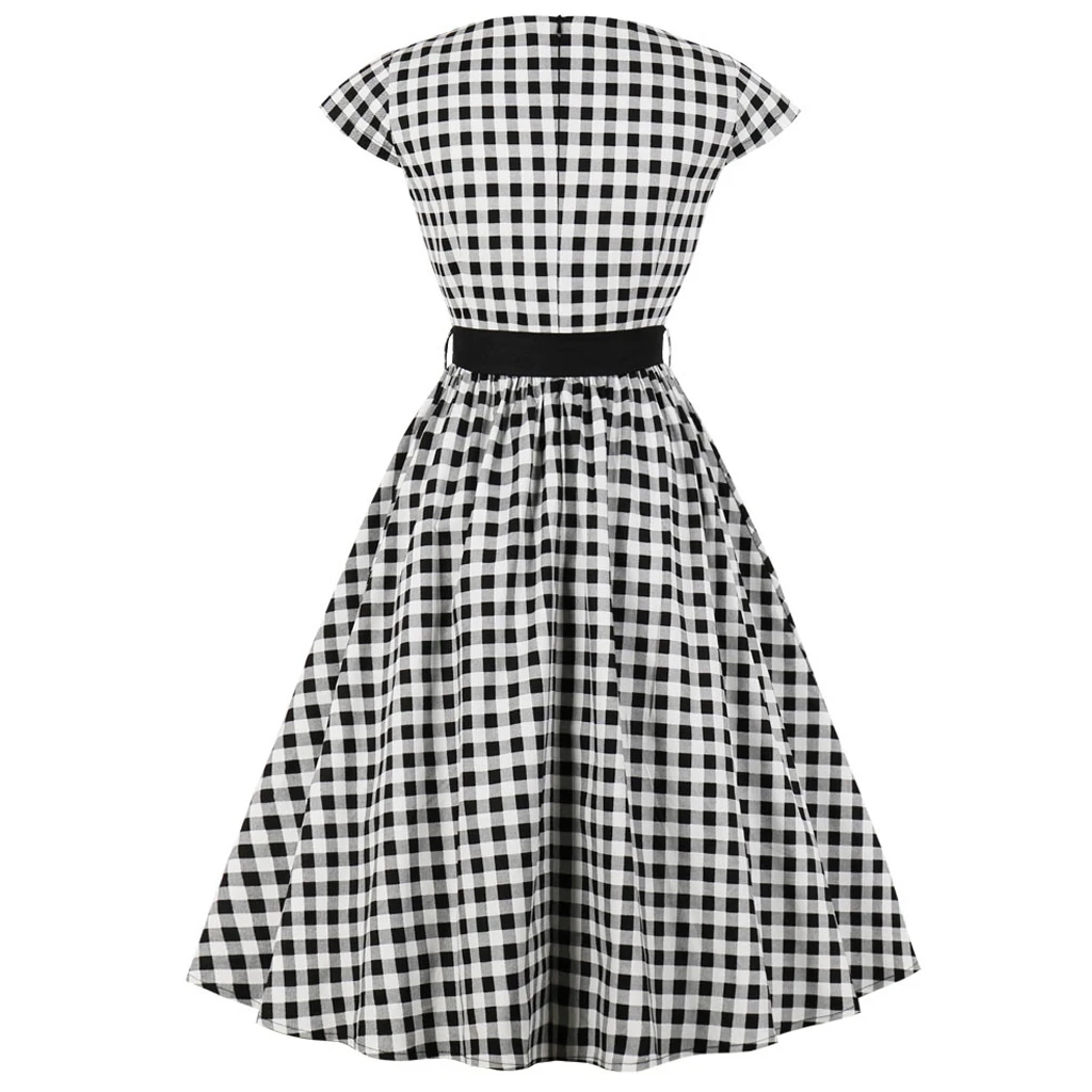 Robe Femme 50s Vinage платье-туника на булавке белое зеленое в горошек стиле пэчворк