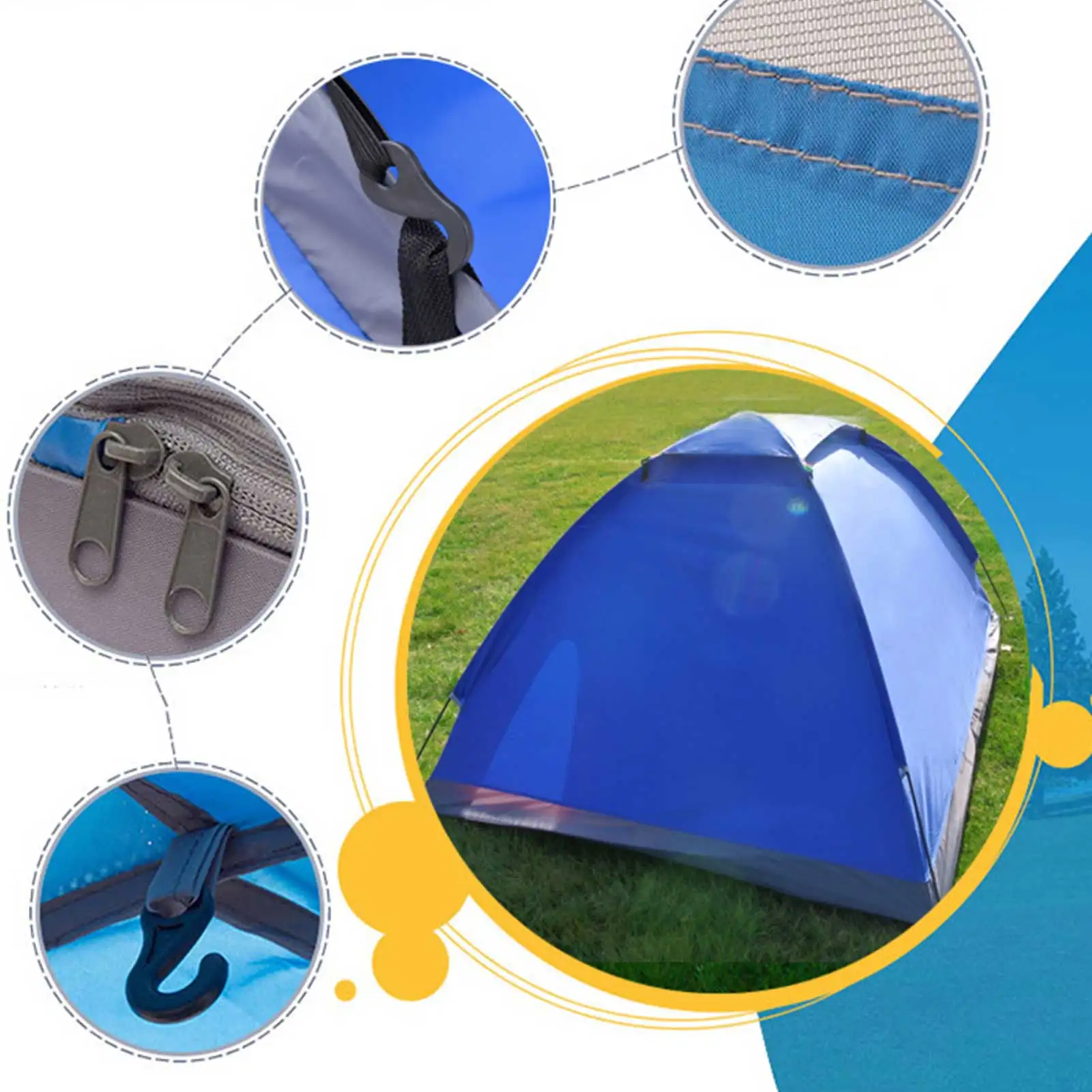 

2021 Camping Tent For 2 Person Single Layer Outdoor Portable Lightweight Camping Fishing Beach Tent Portable Waterproof Tents