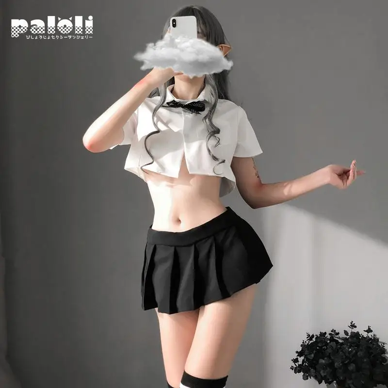 Сексуальное нижнее белье Kawaii студенческий Топ трусики для женщин Эротические